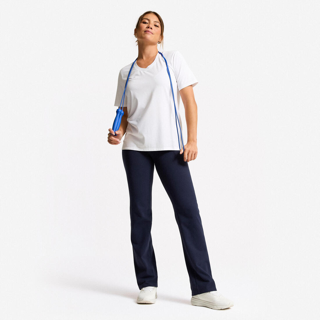Legging de fitness évasé en coton femme