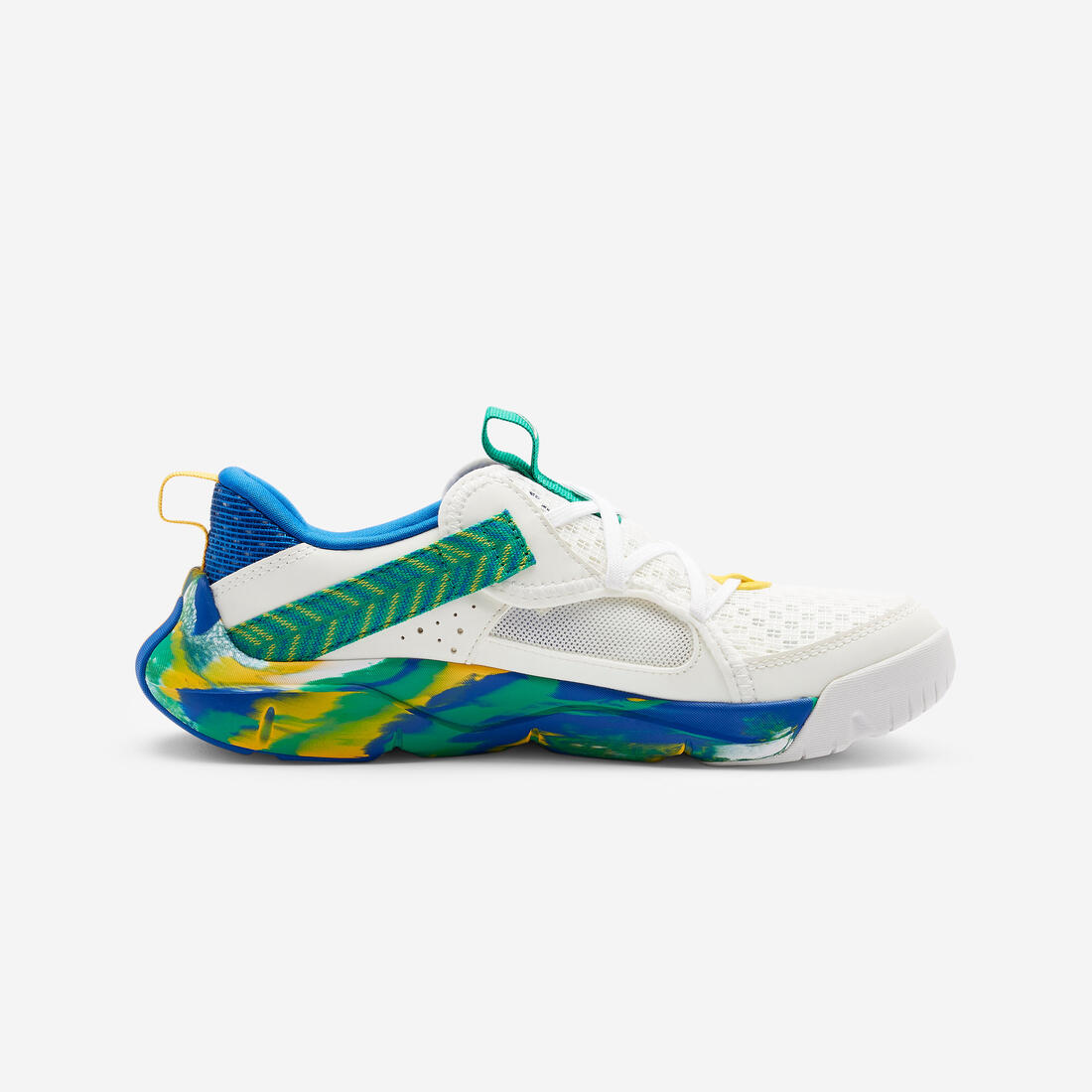 Chaussures de sport à scratch respirantes enfant, Playful Summer bleu et
