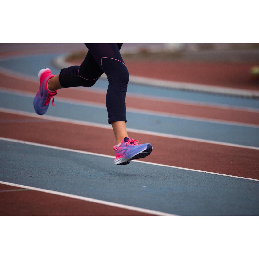 Chaussures de running Enfant - KIPRUN K500 FAST noires et jaunes