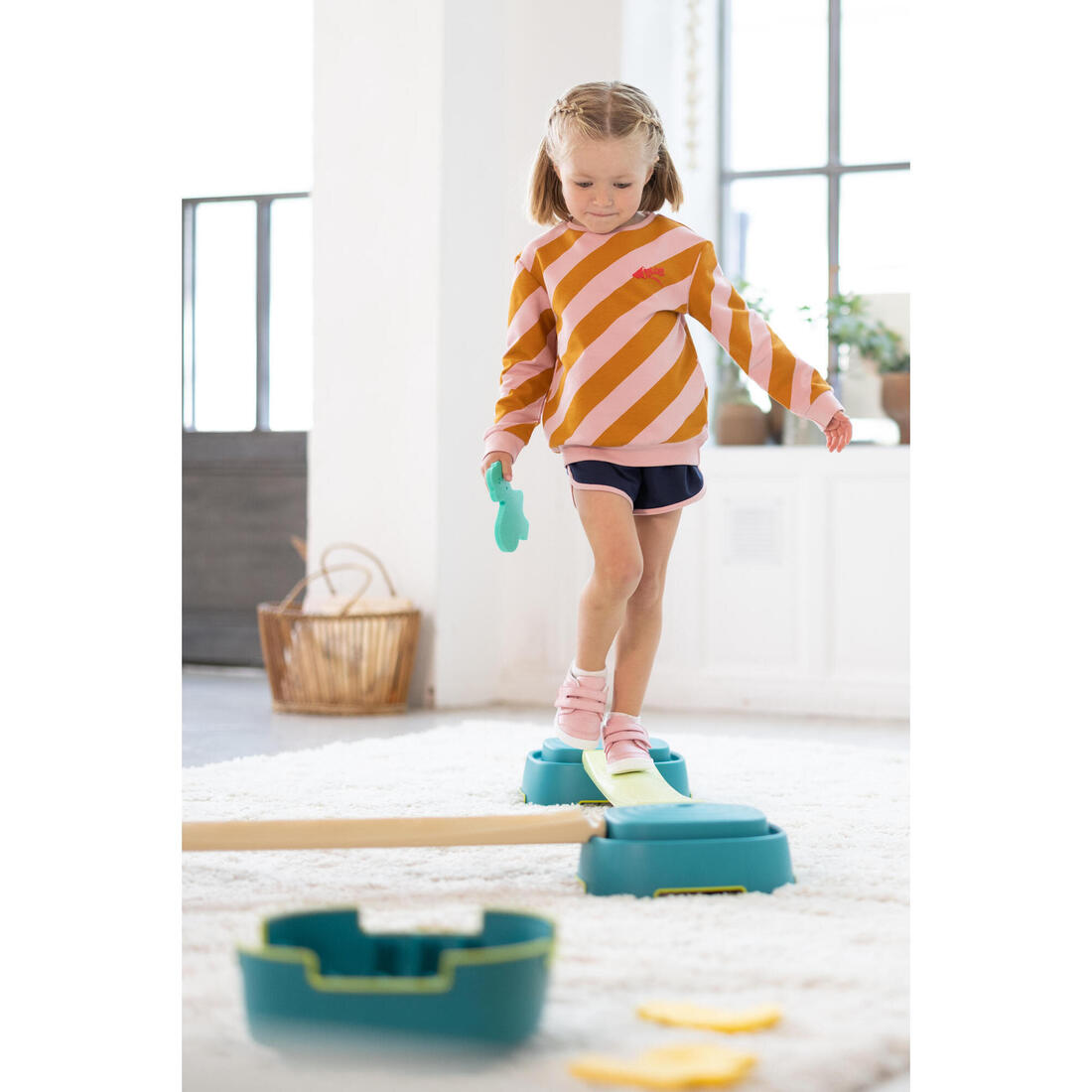 Sweat decat'oons imprimé beige baby gym enfant