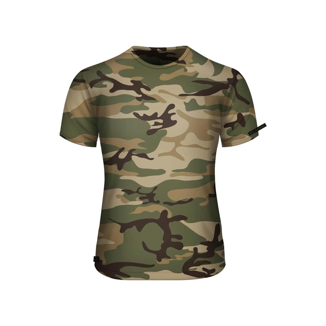 T-SHIRT RESISTANT 100 CAMO WOODLAND