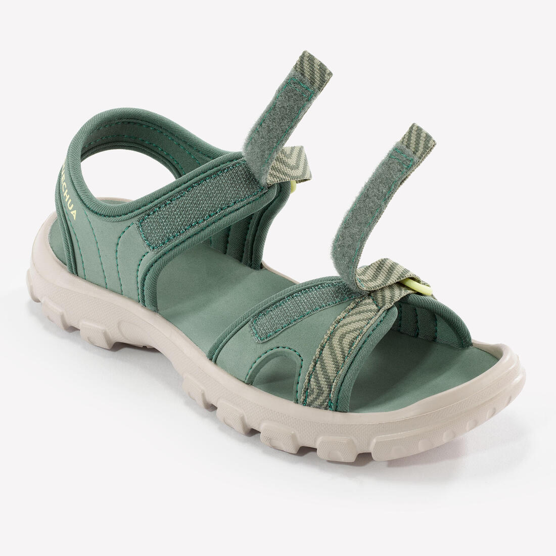 Sandales de randonnée enfant - MH100 KID bleues et jaunes - 24 AU 31