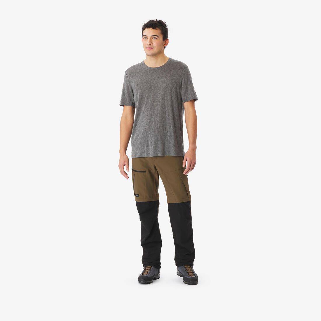 Pantalon de trek modulable 2 en 1 et résistant homme - mt500