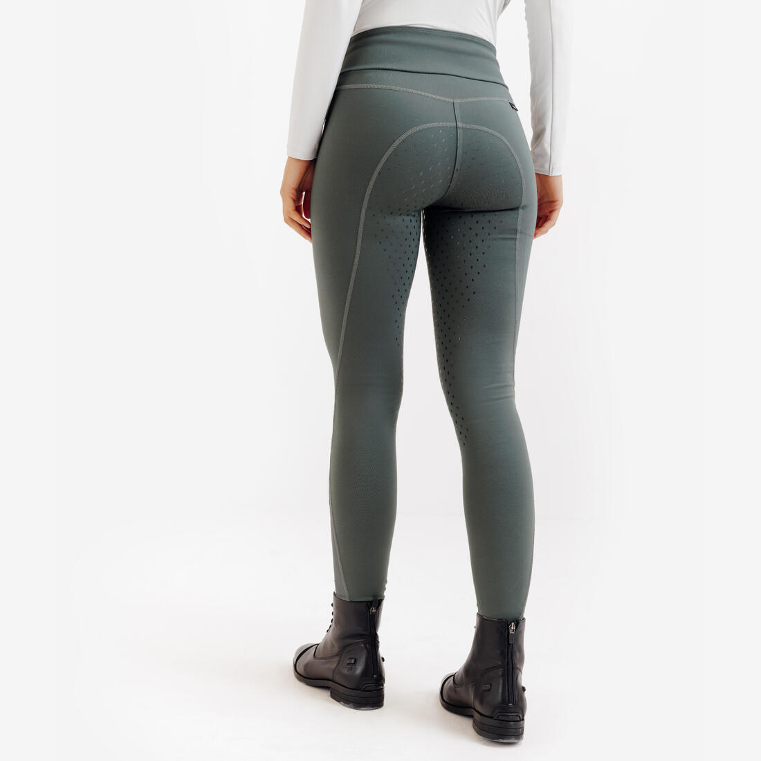 Legging équitation full grip Femme - 500 marine