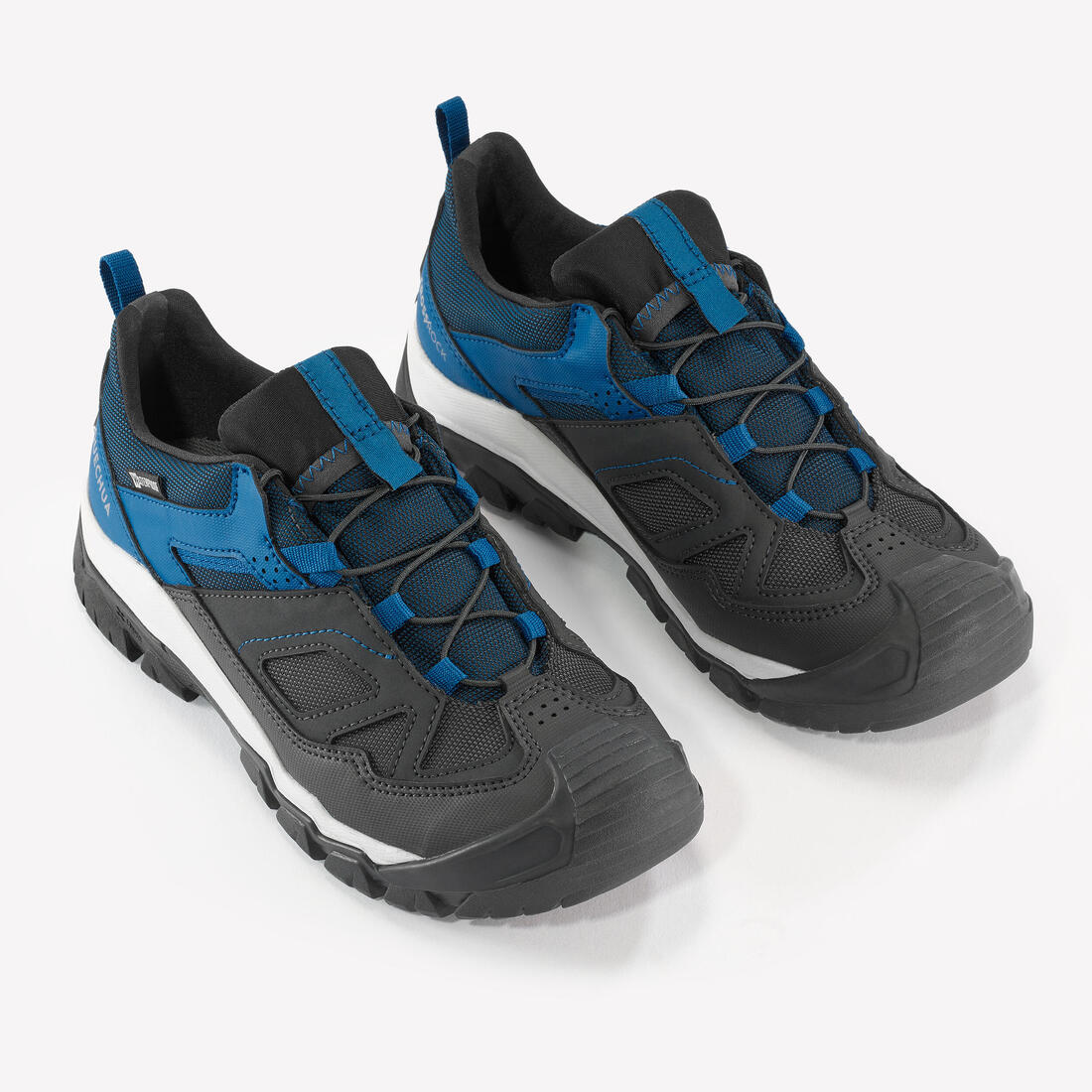 Chaussures imperméables de randonnée enfant avec lacet - CROSSROCK vertes 35-38