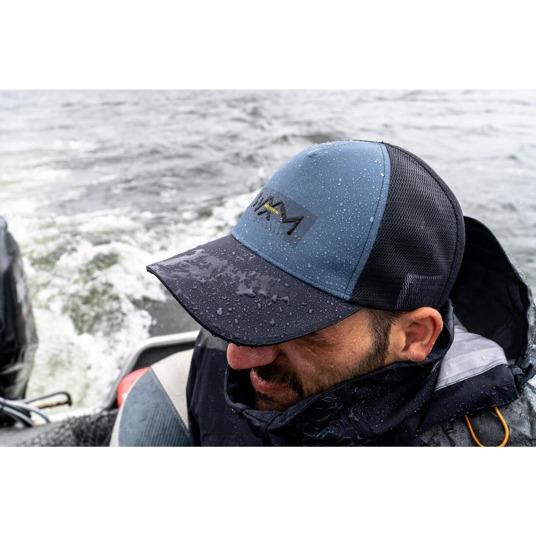 Casquette de pêche imperméable - fc 900 wxm bleue grise
