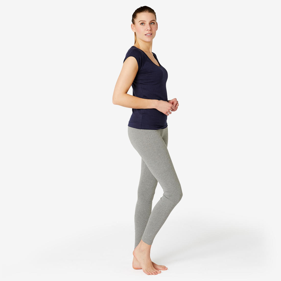 Legging fitness long coton extensible femme - Fit+