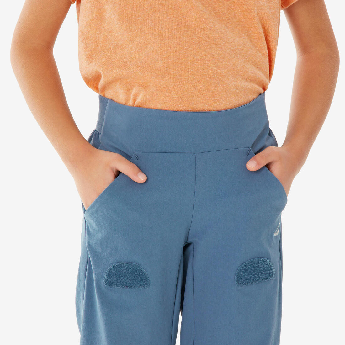 Pantalon modulable de randonnée enfant 2-6 ans, MH100 Easy bleu