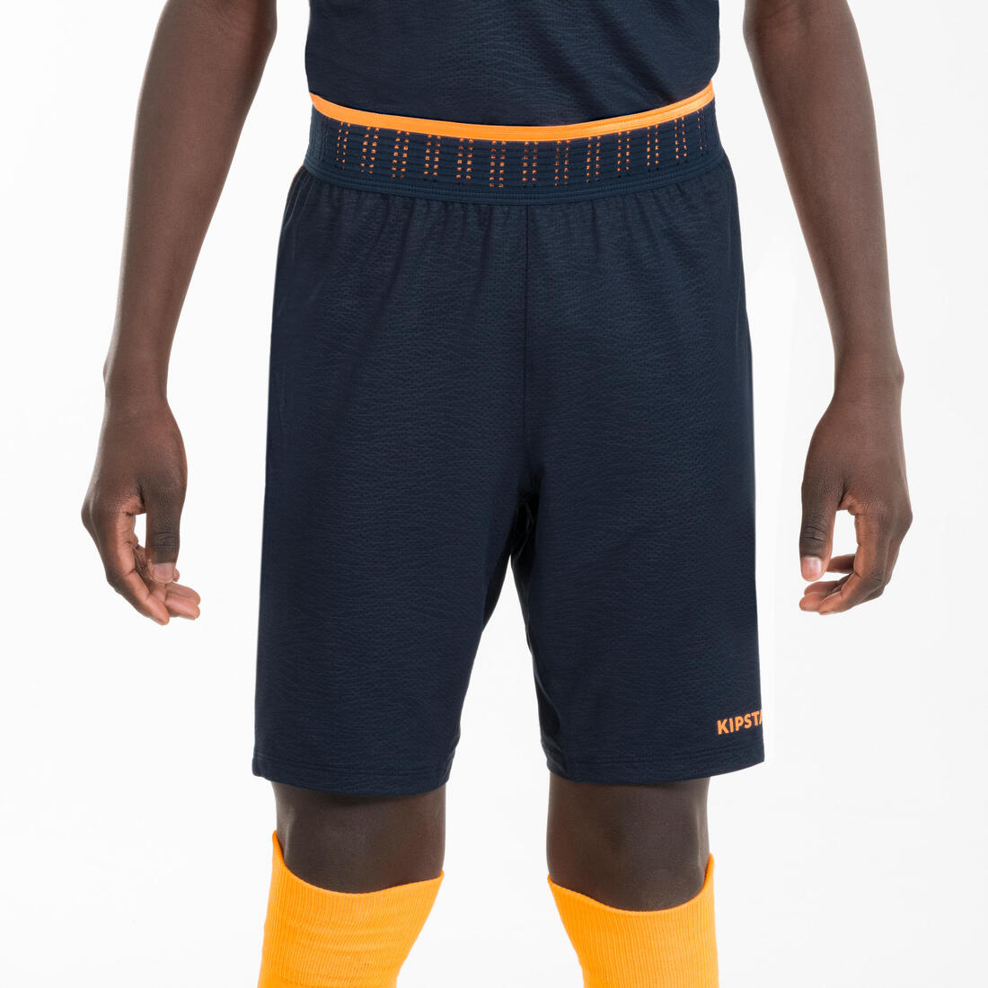 Short de Football CLR Junior Marine et Orange