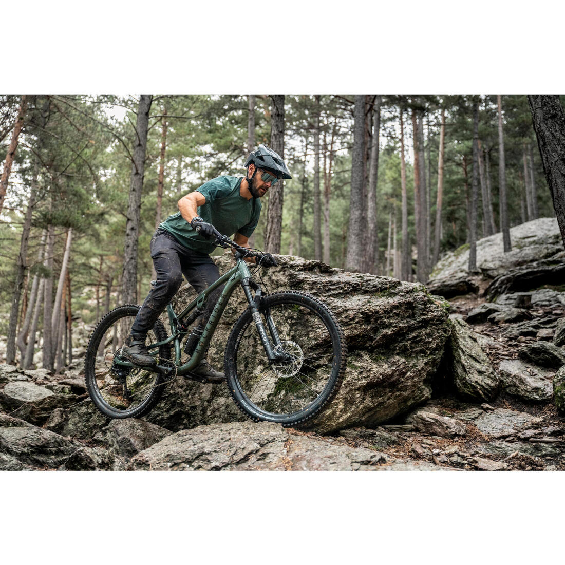 MAILLOT MANCHES COURTES VELO VTT EXPL100 HOMME