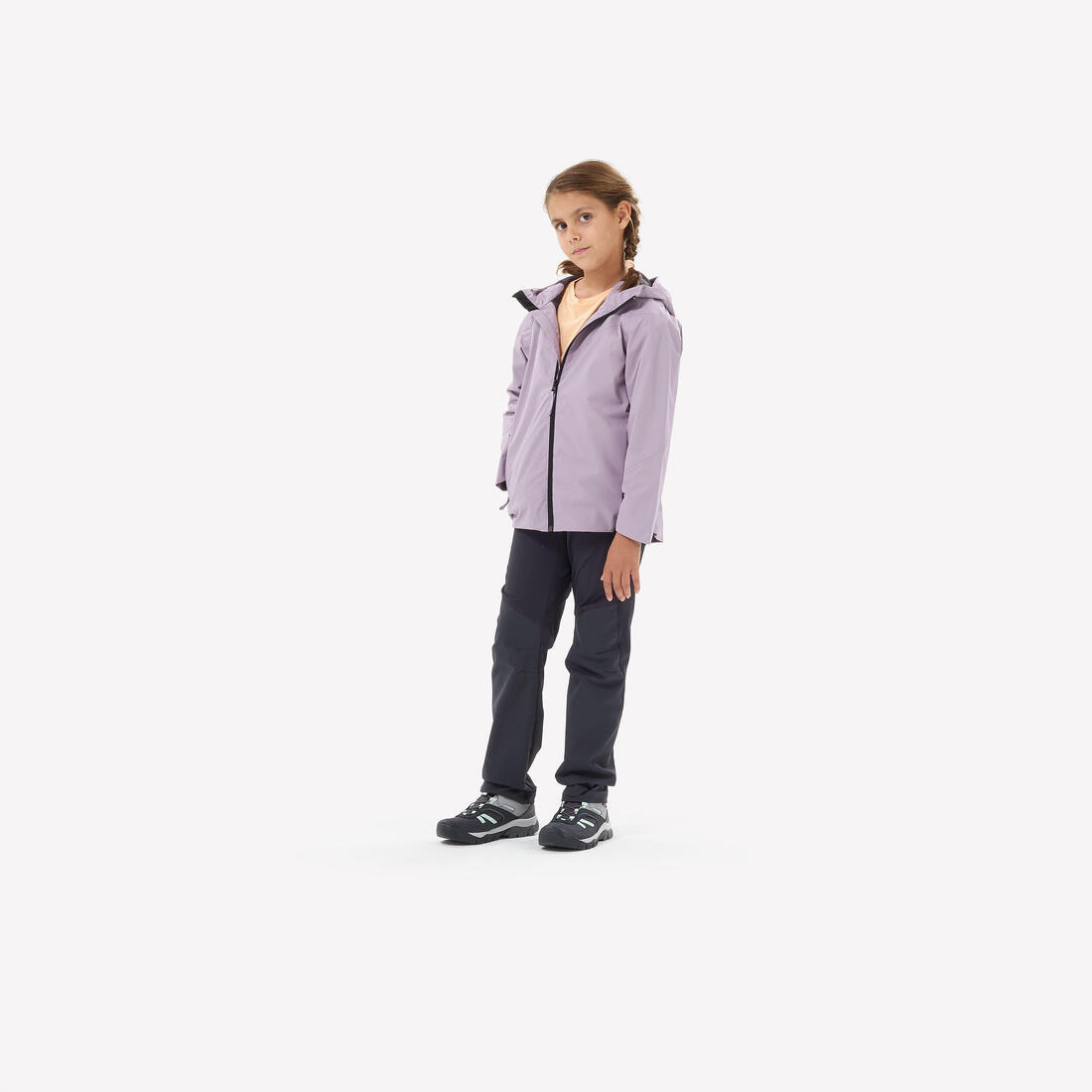 Chaussures imperméables de randonnée enfant avec lacet -CROSSROCK - 35-38