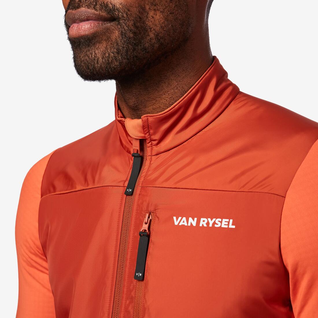Maillot de vélo de route manches longues mi-saison homme, noir EDR