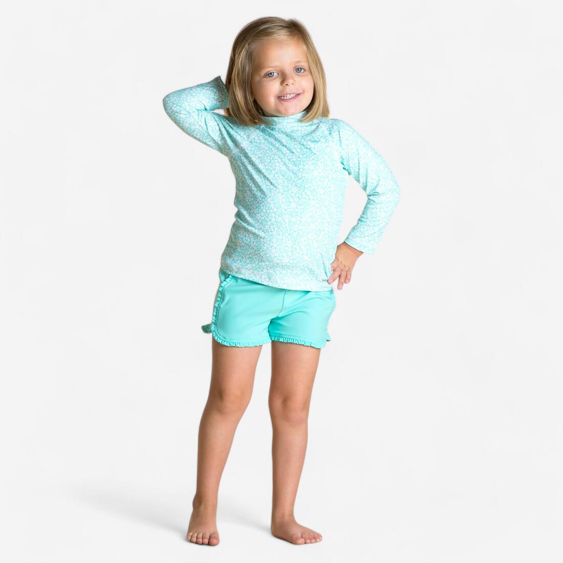 T-shirt anti uv bébé manches longues imprimé savane