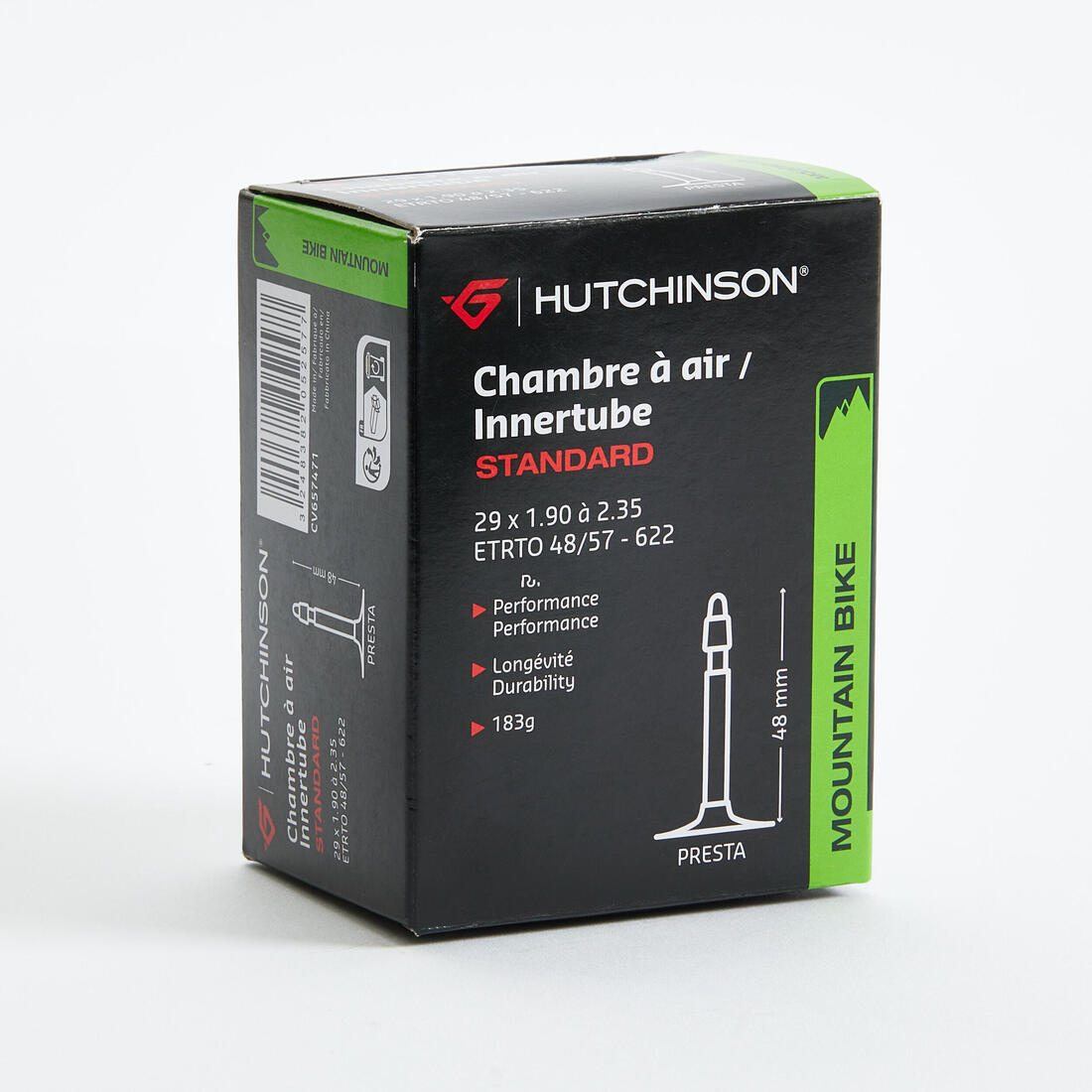 CHAMBRE A AIR VTT 29x1,90x2,35 PRESTA 48MM HUTCHINSON