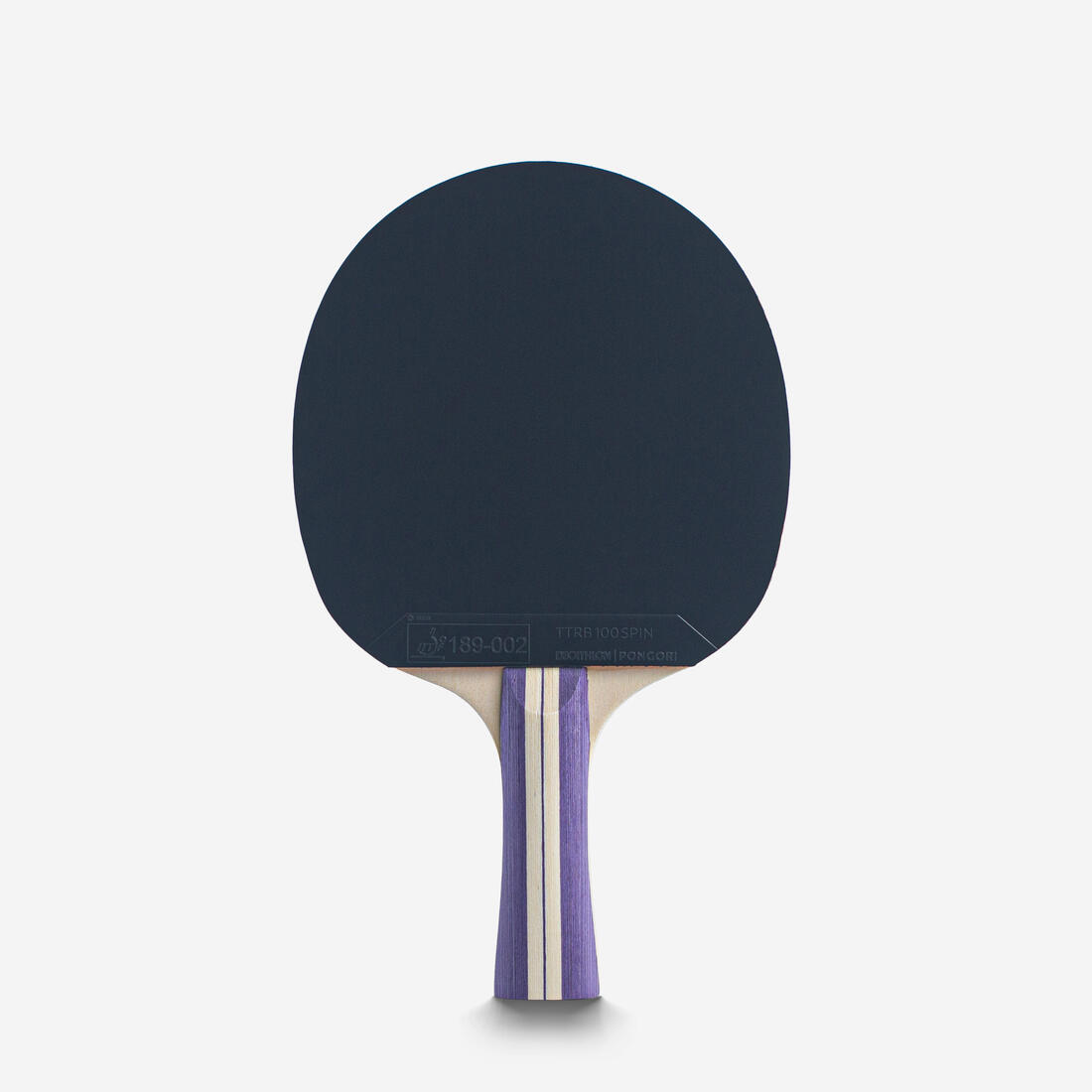 SET 2 RAQUETTES TTR 130 SPIN 4* ITTF ÉCOLE/CLUB VIOLET/BLEU + BALLES