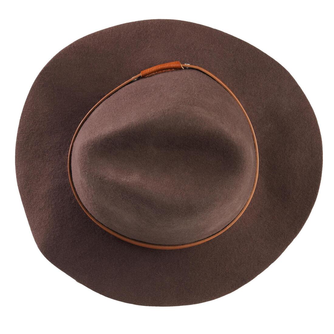 CHAPEAU FEMME FEUTRE LAINE MARRON 500