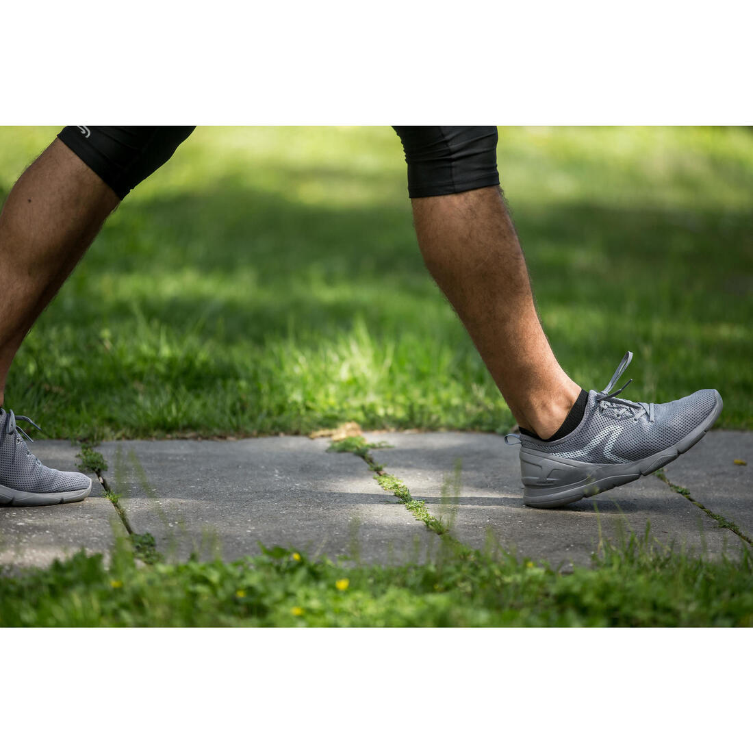 Chaussures marche urbaine homme PW 100 gris