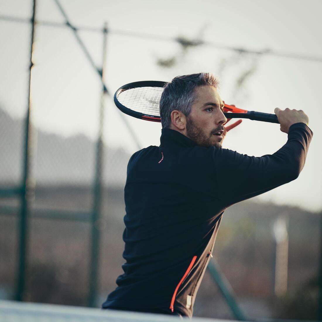Veste de tennis Homme TJA 900 Noir