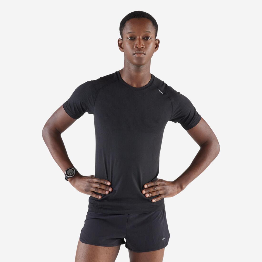 T-SHIRT DE RUNNING 500 CONFORT SLIM SANS COUTURES