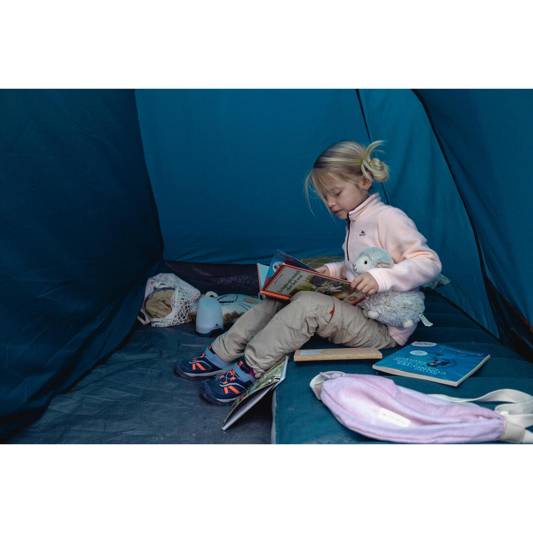 Matelas gonflable de camping 1 personne, 200x70cm, Air comfort