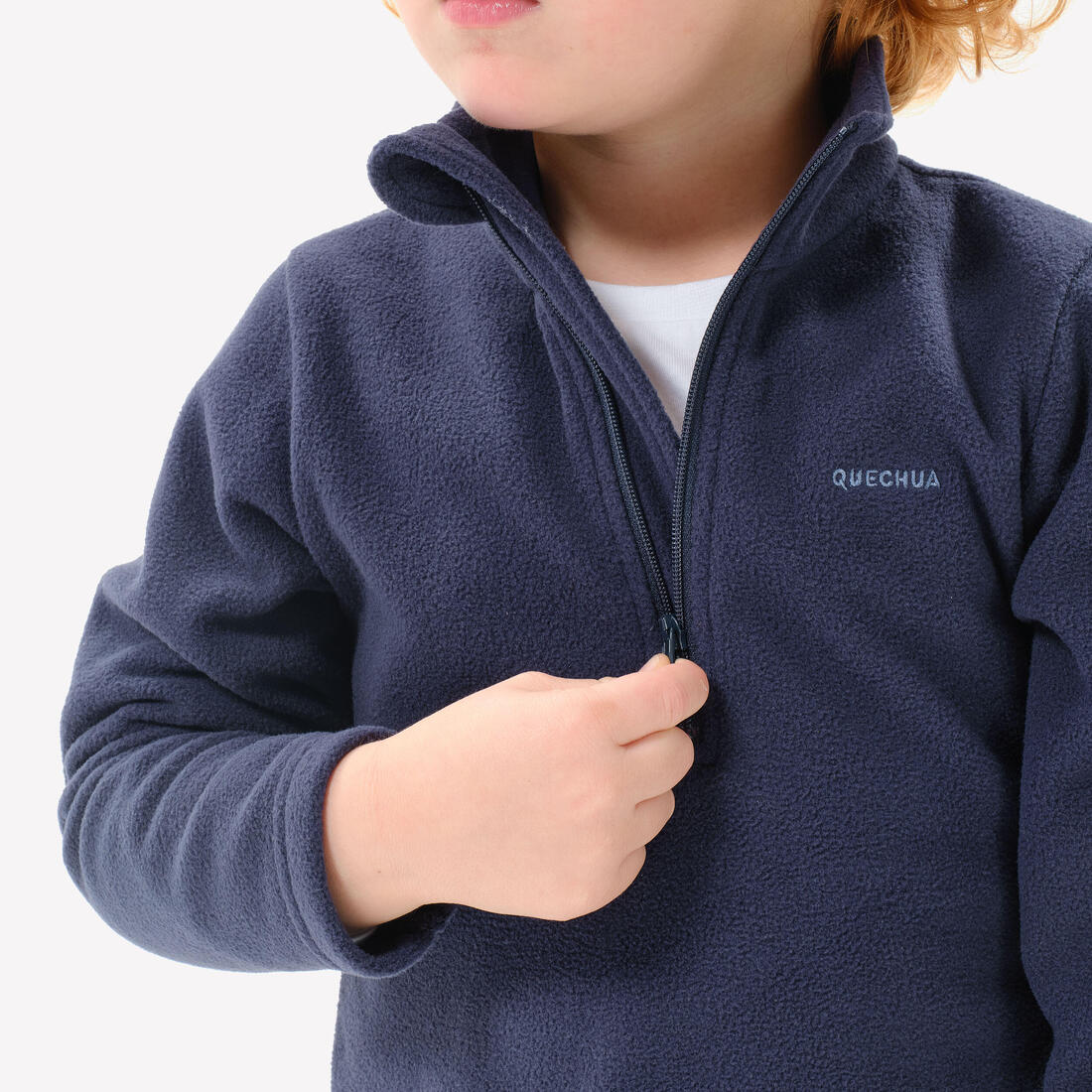 Polaire de randonnée enfant 2-6 ans, MH100 demi zip