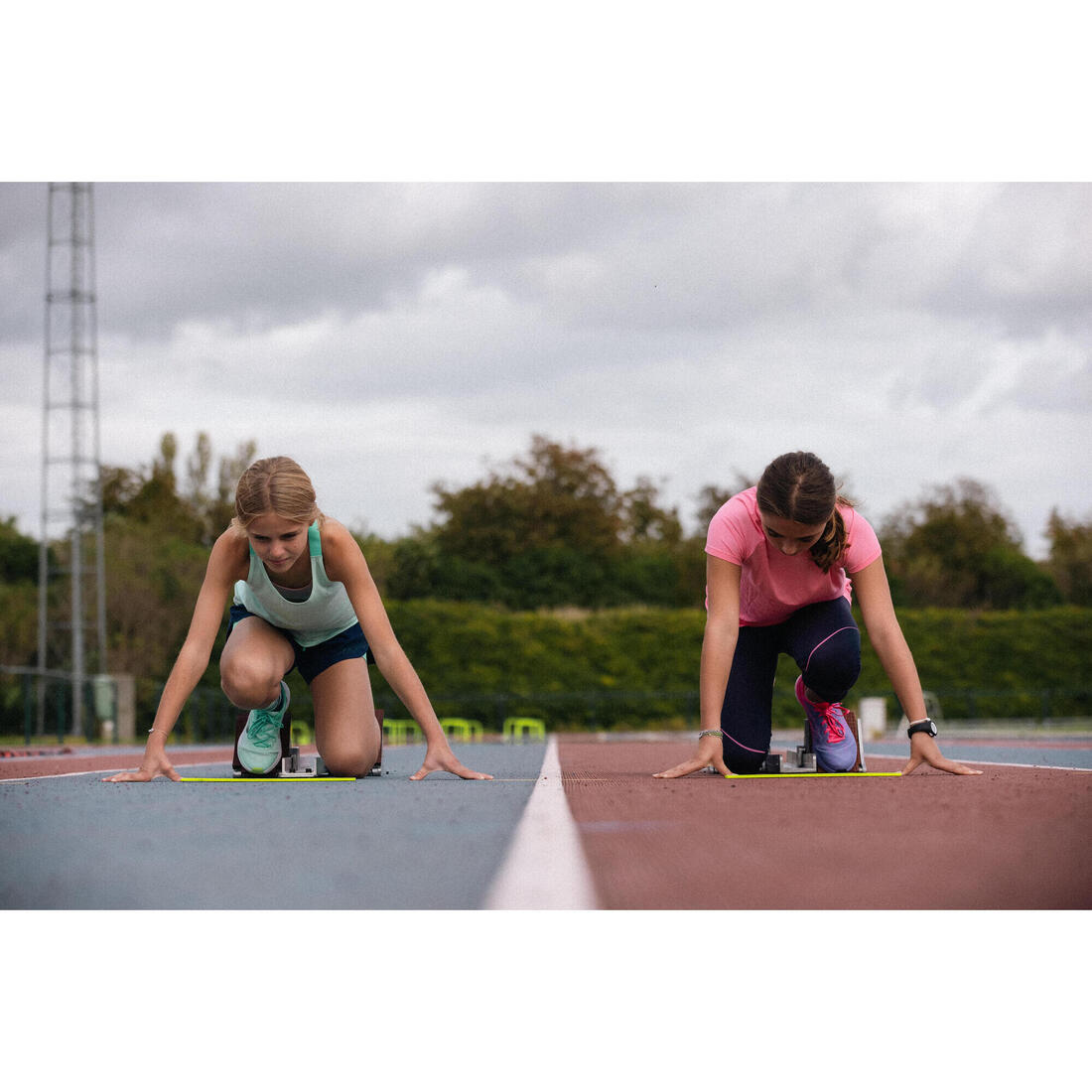 Débardeur de running sans couture Fille - KIPRUN 900 light vert