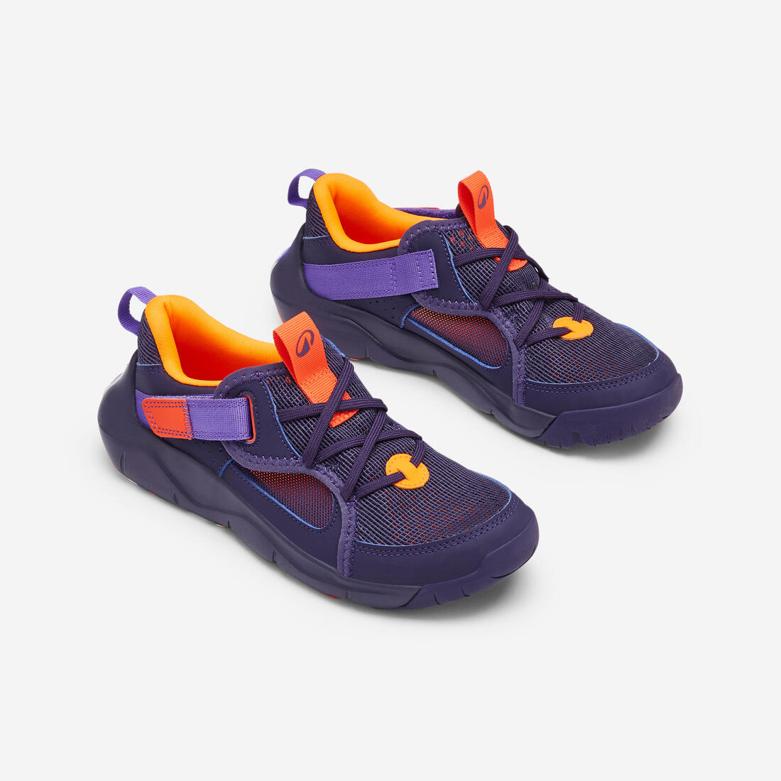 Chaussures de sport à scratch respirantes enfant, Playful Summer bleu et