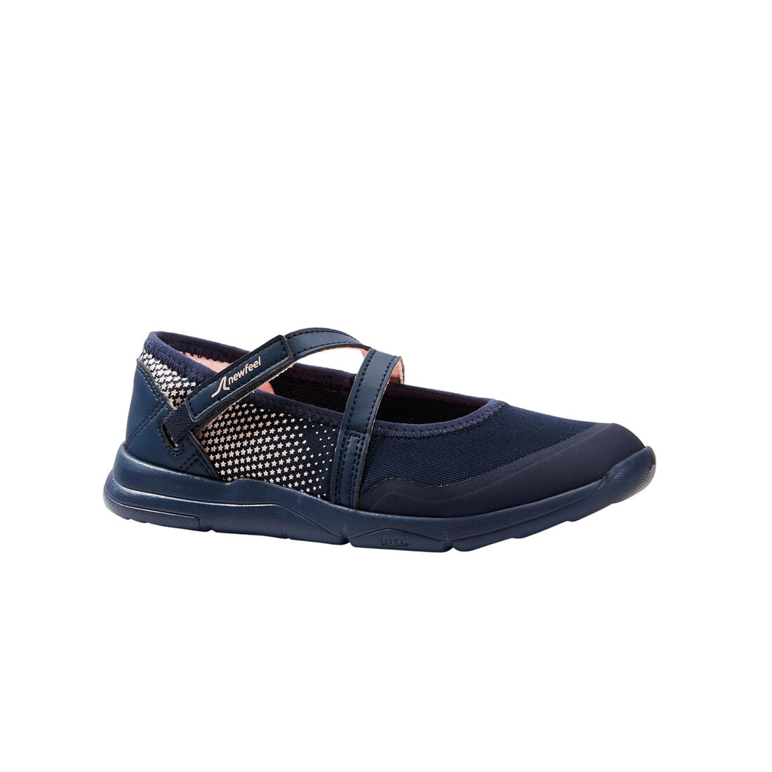 Ballerines à scratch enfant - PW 160 BR'EASY JR corail du 28 au 39