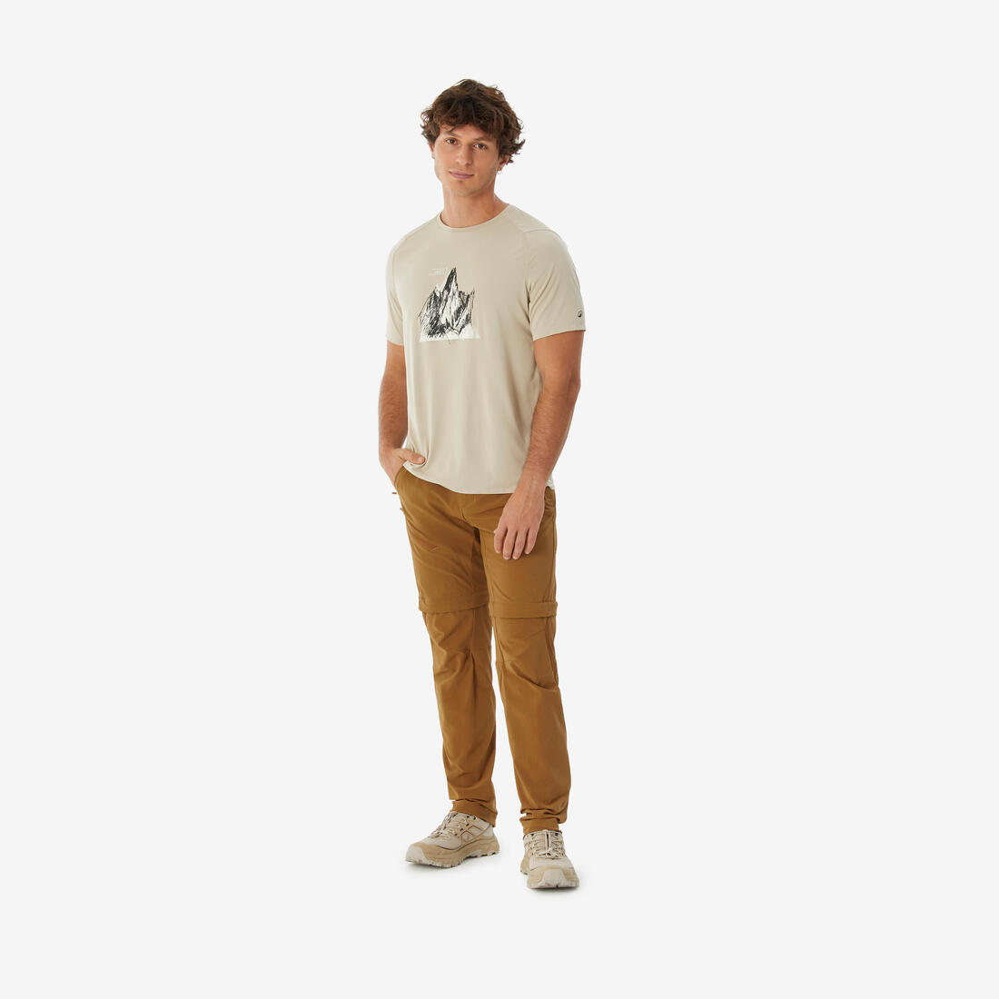 T-shirt de randonnée manches courtes - MH500 - homme
