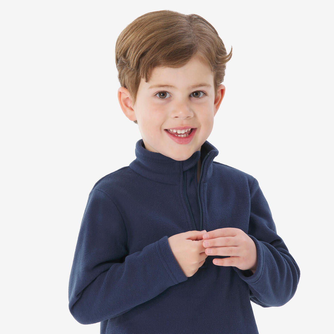 Polaire de randonnée enfant 2-6 ans, MH100 demi zip