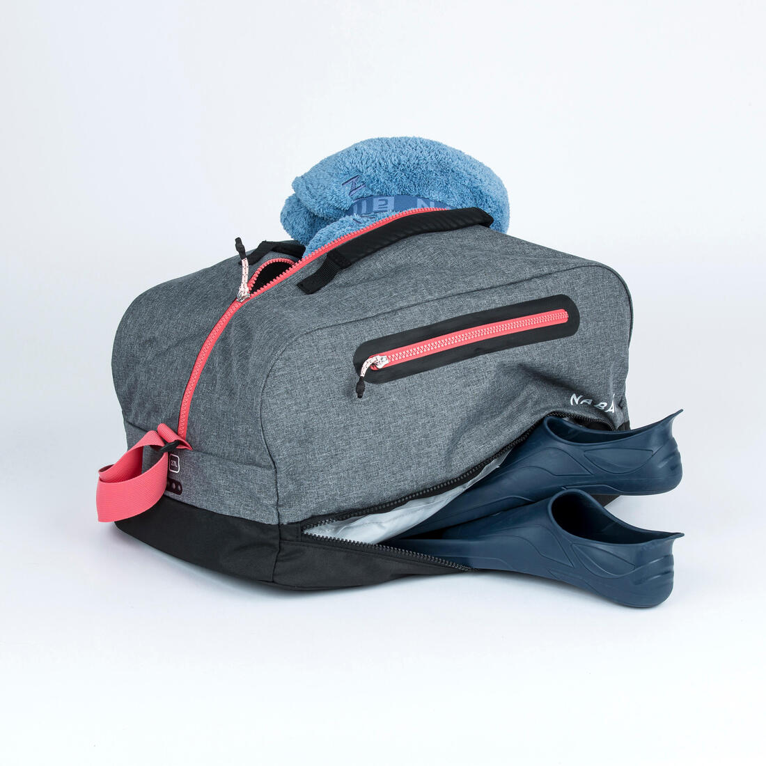 Sac de piscine Duffle bag 27L 3 compartiments, bleu noir
