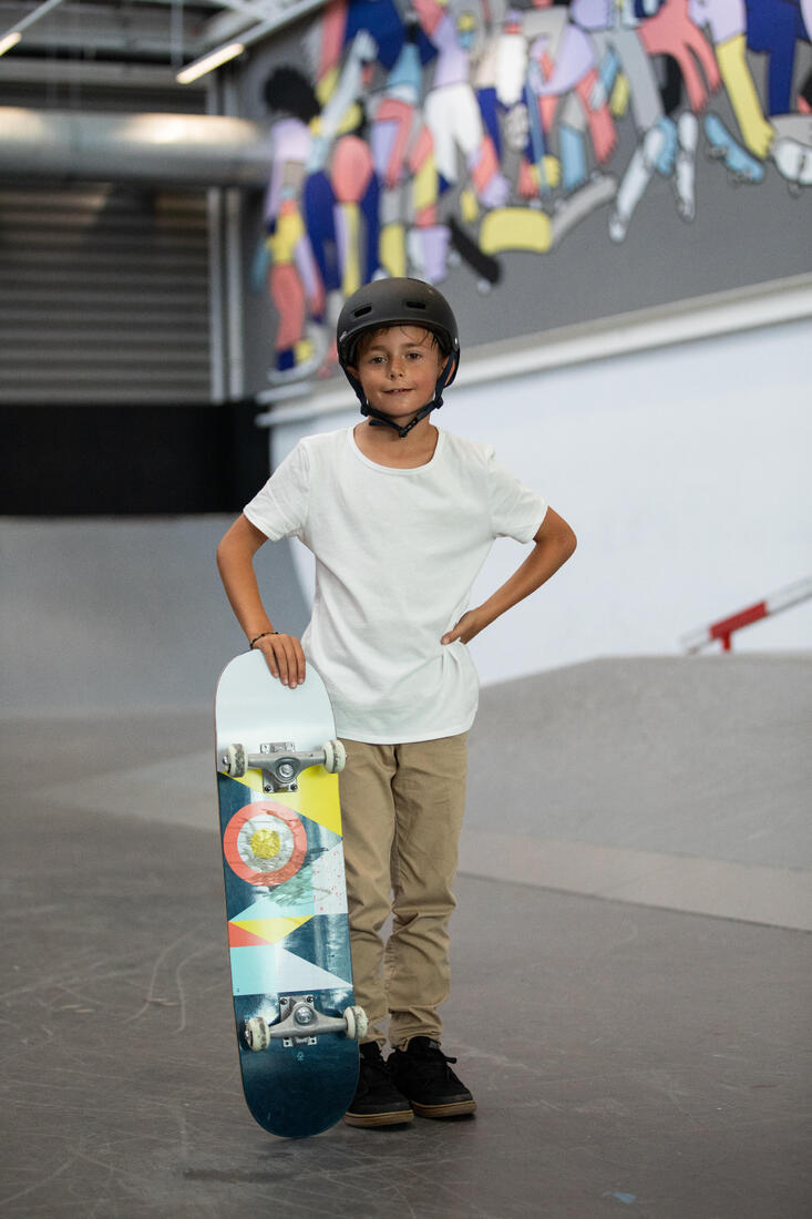 Planche de skate enfant 8 - 12 ans cp500 mid flag taille 7.5"