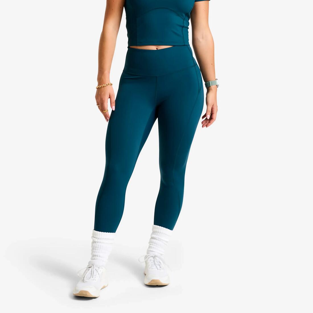 Legging de sport taille haute gainant femme foncé