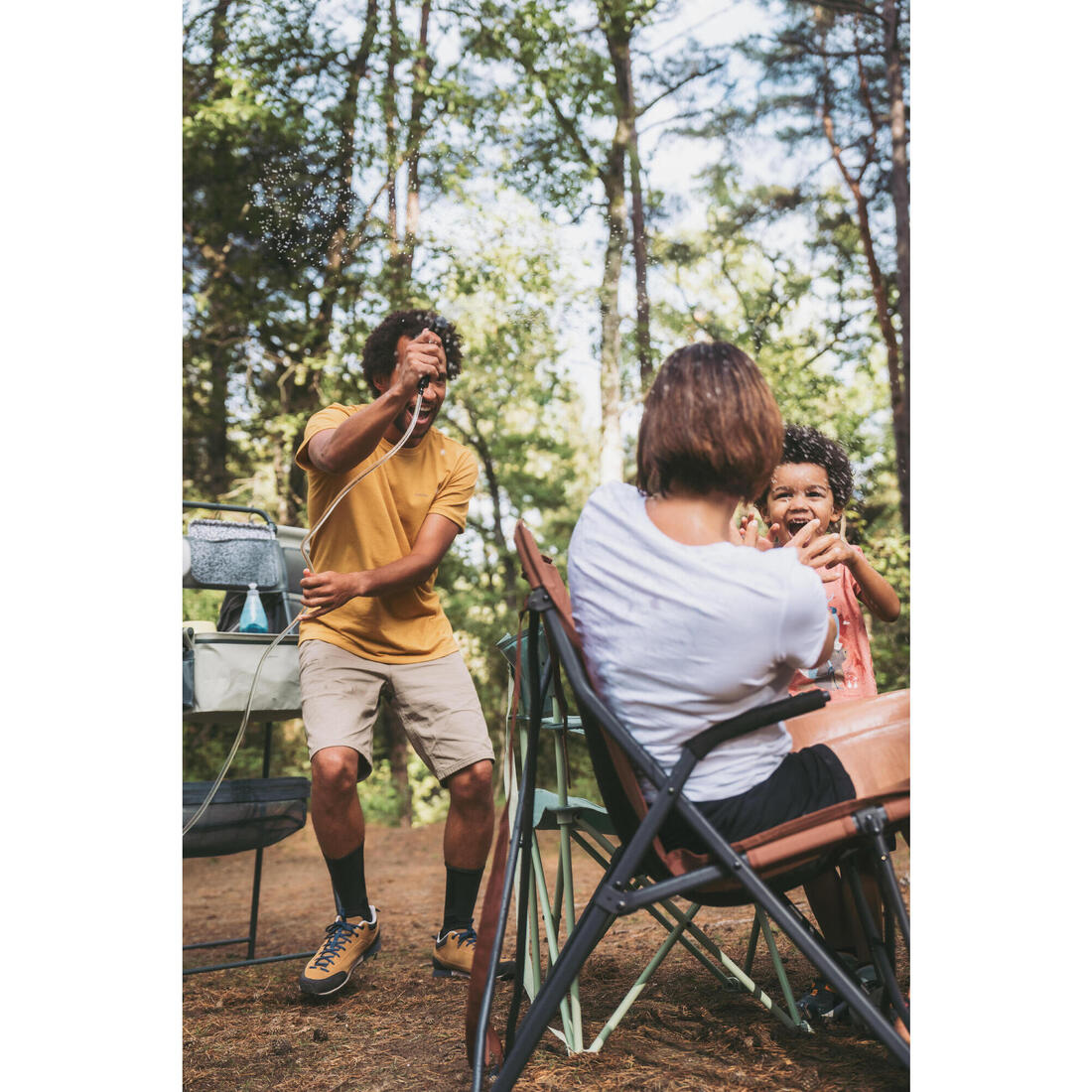 Meuble evier de camping, avec réservoir pour eaux grises et multiples rangements