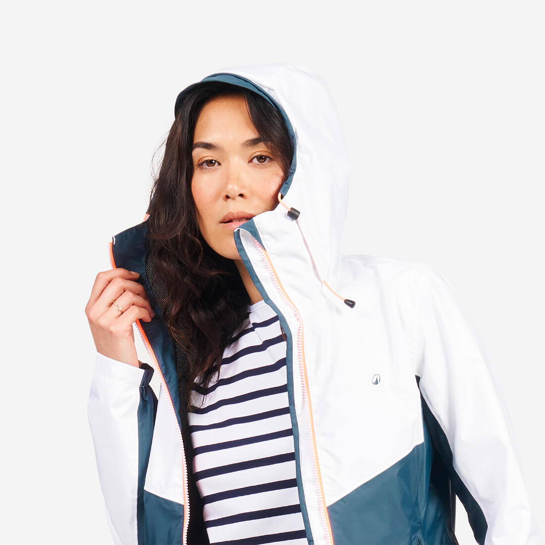 Veste imperméable de voile - veste de pluie sailing 100 femme
