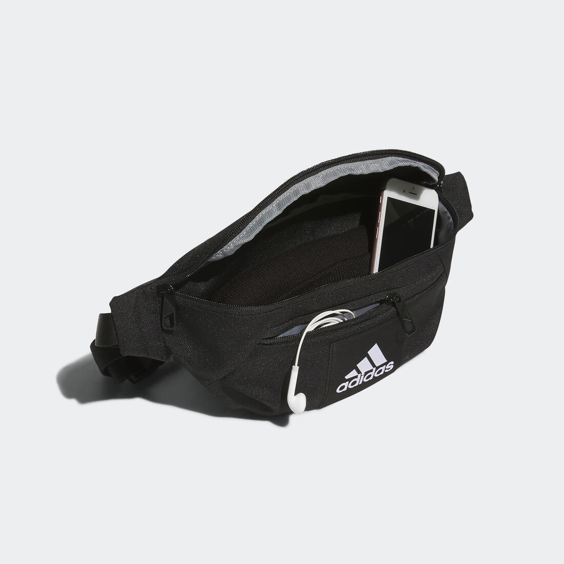 Sac banane 2 poches 2,2L, noir