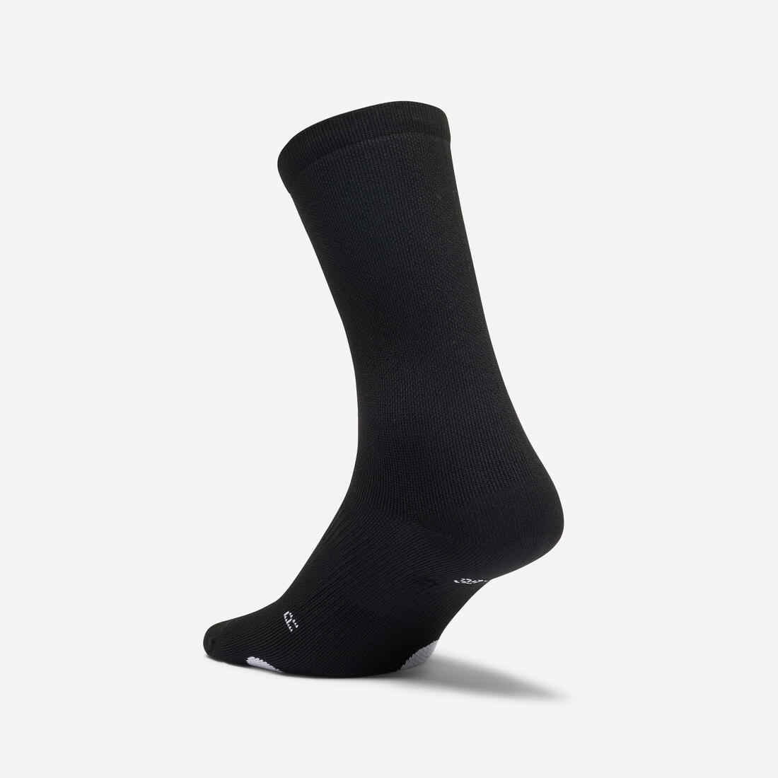 Chaussettes mi-hautes de fitness x2, grises et blanches