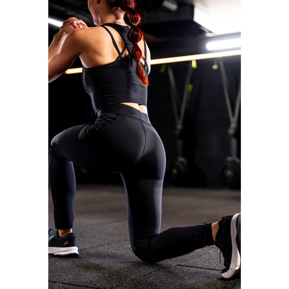 Débardeur de fitness crop-top moulant femme
