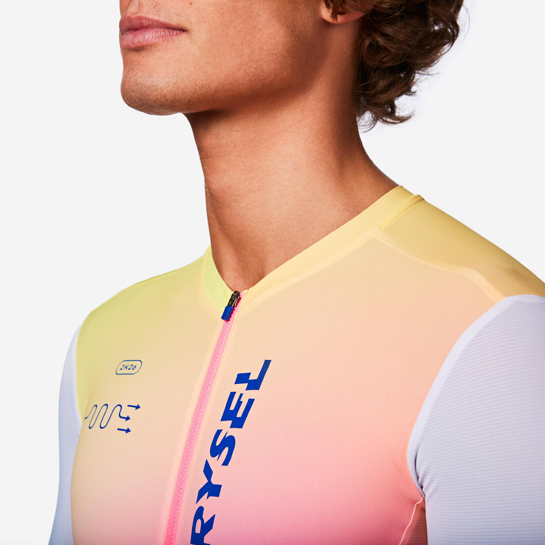 Combinaison vélo route homme été RCR R 2 team blanche