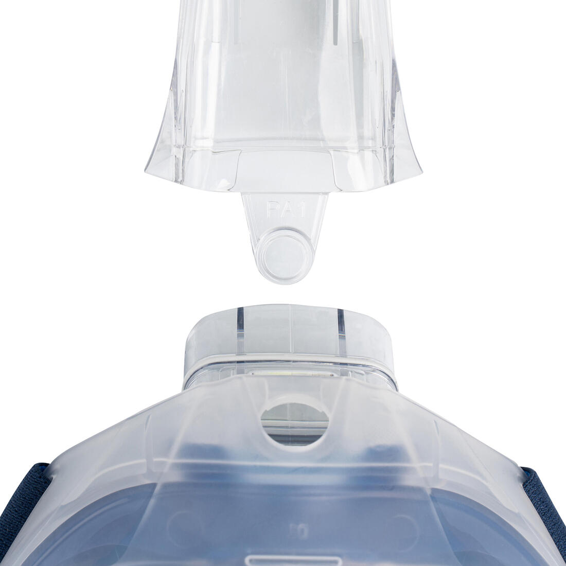 Masque snorkeling surface easybreath + avec valve acoustique > 10 ans - jungl