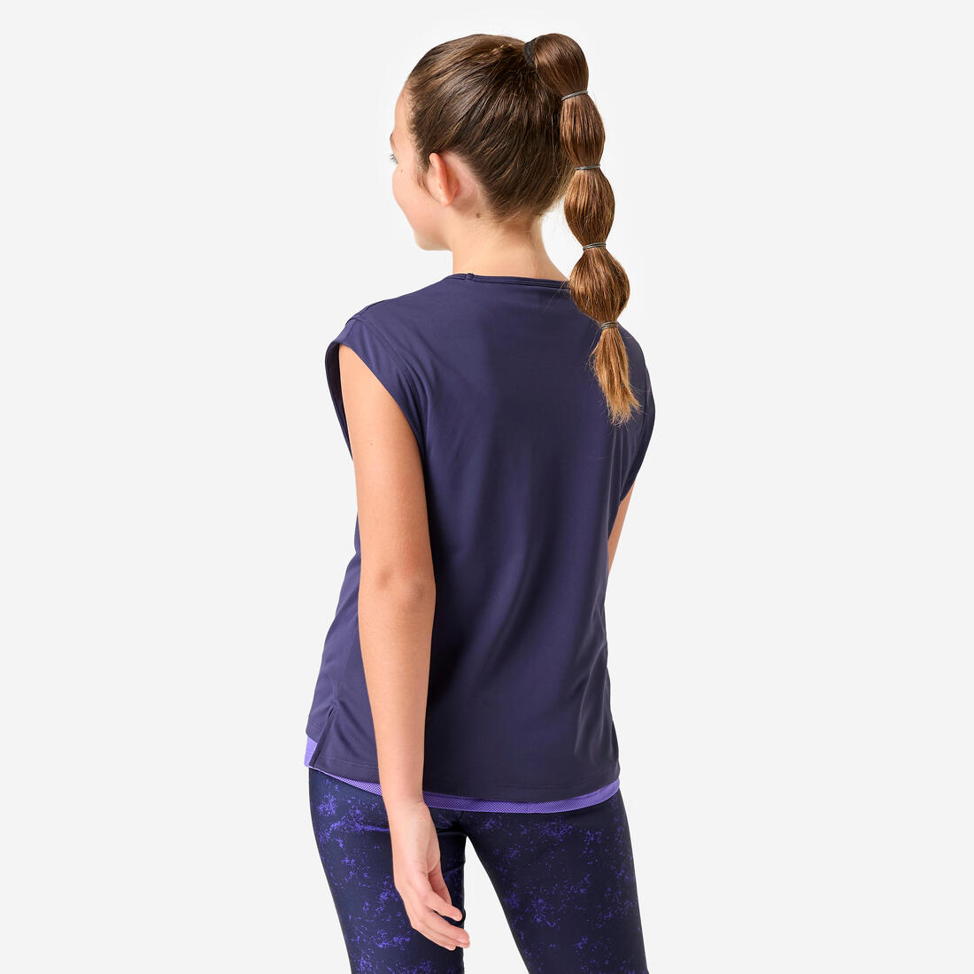 T-shirt multisport respirant 2 en 1 fille