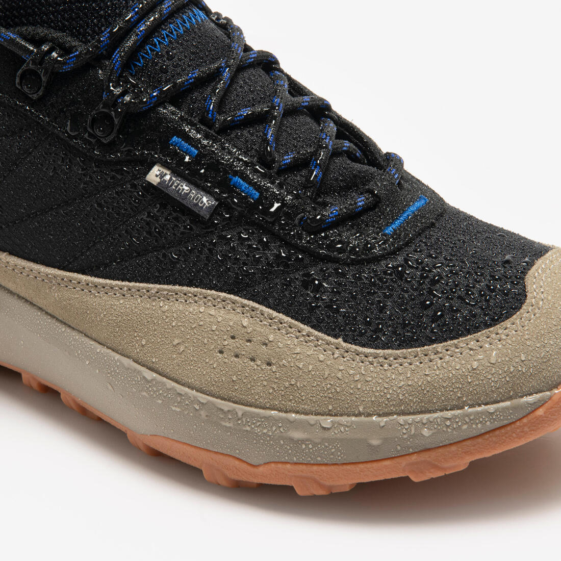 Chaussures de randonnée imperméables homme, NH500 basses WP noir fumé