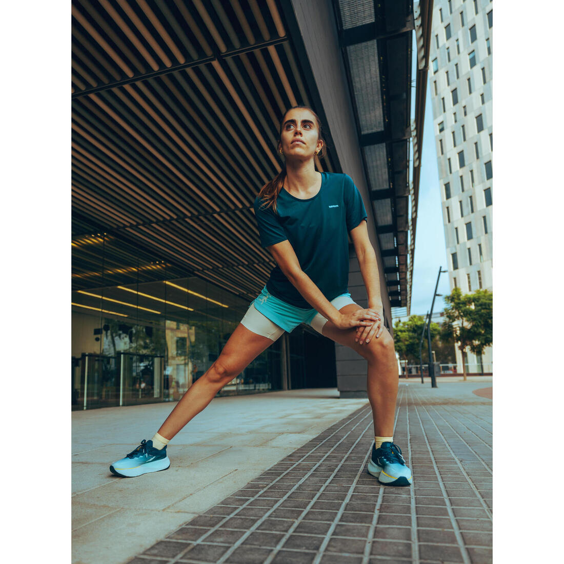 T-shirt de running Femme, Kiprun Run 500 Confort