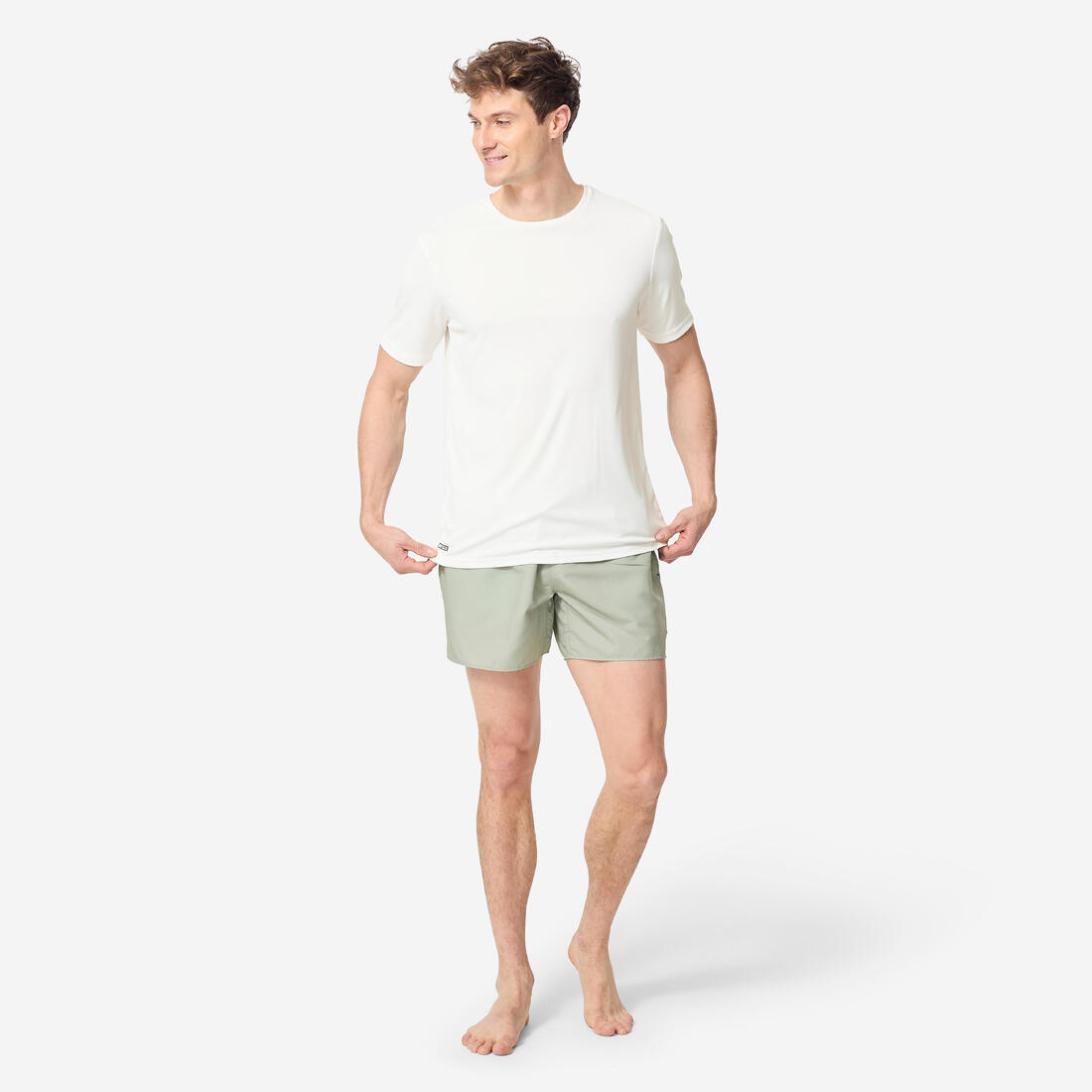 Water tee shirt top anti uv surf manches courtes homme