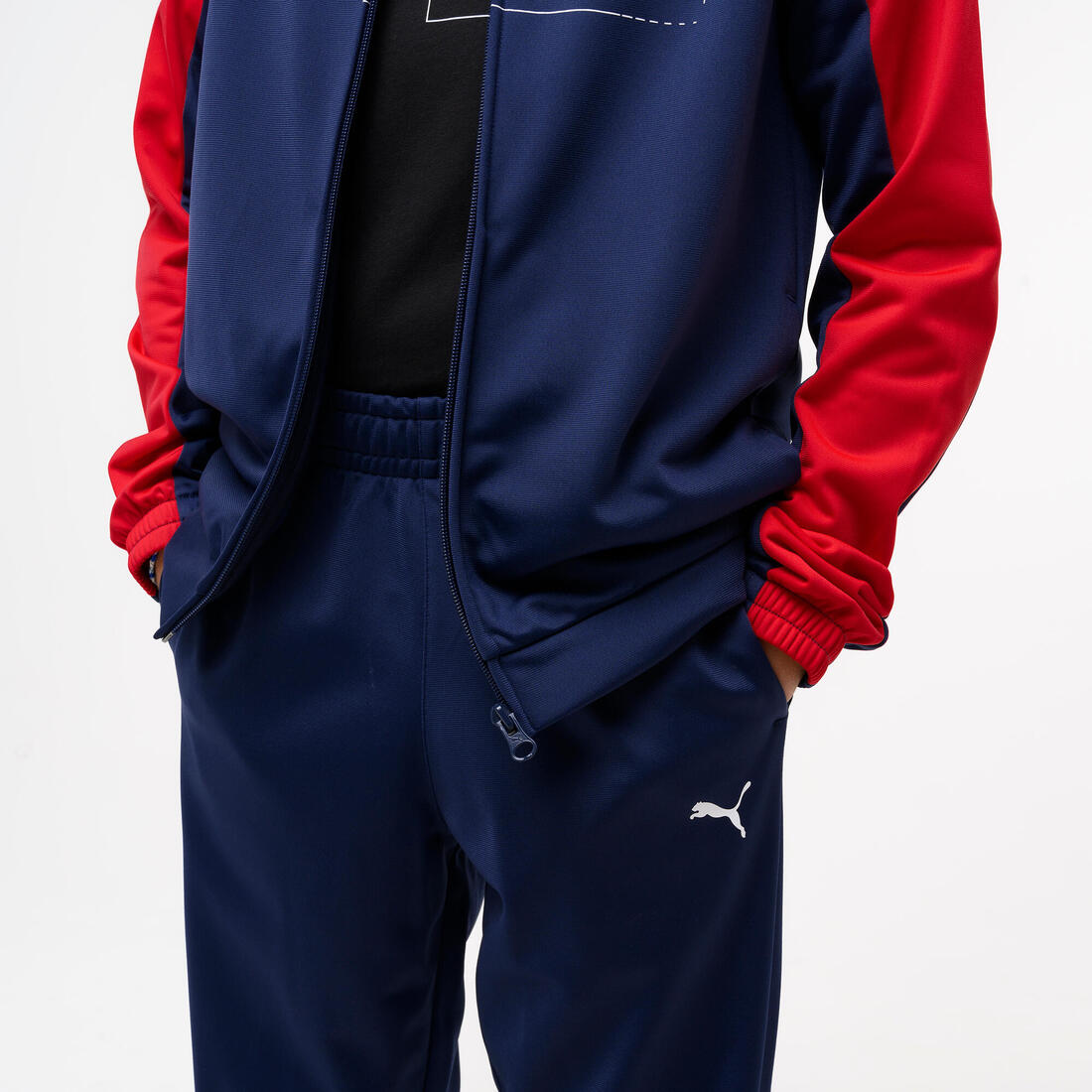 Ensemble de survêtement polyester enfant, bleu et