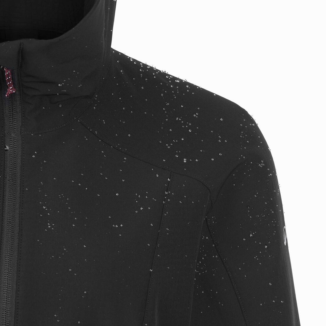 Veste softshell coupe-vent femme, MT500 noir