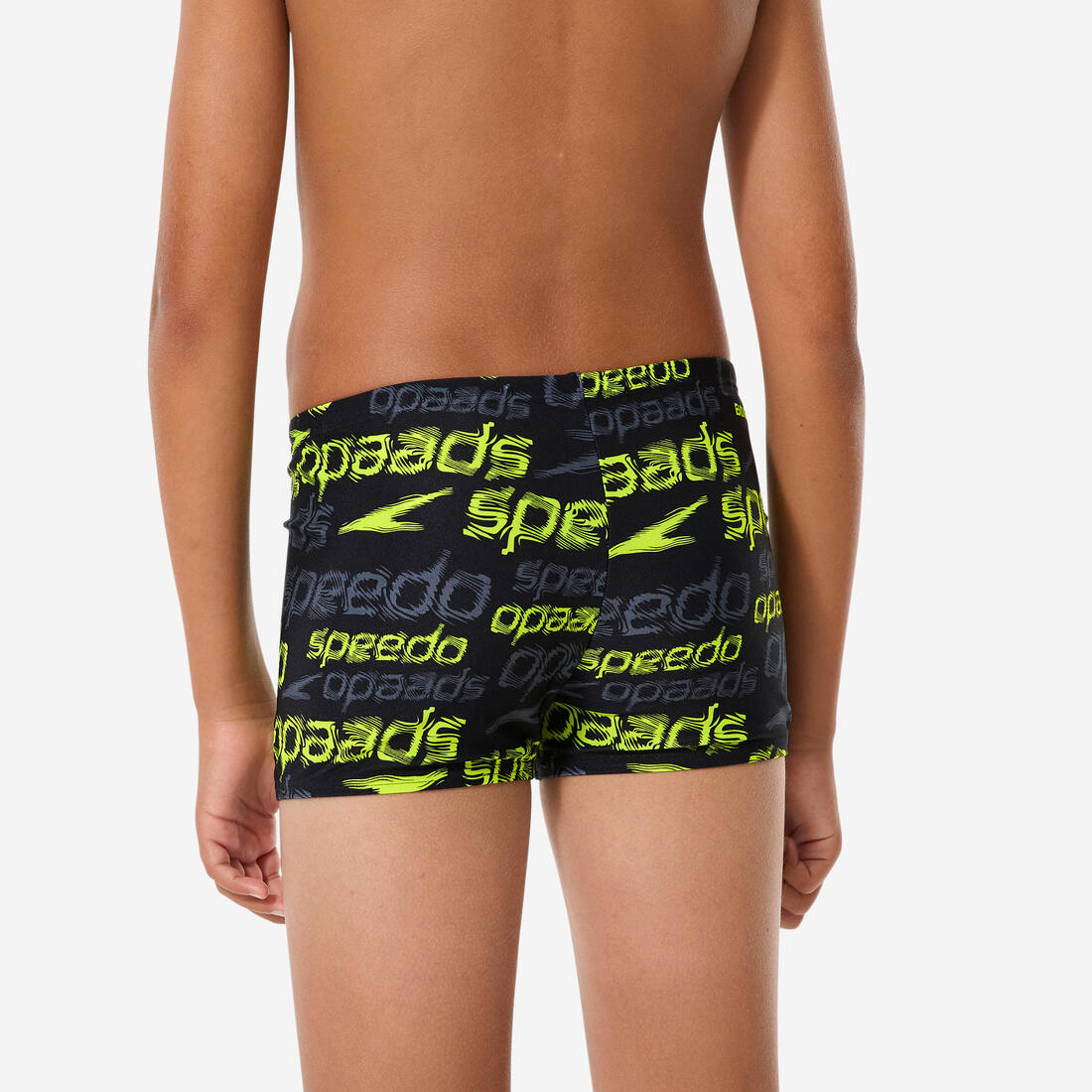 Boxer de bain natation garçon, jaune