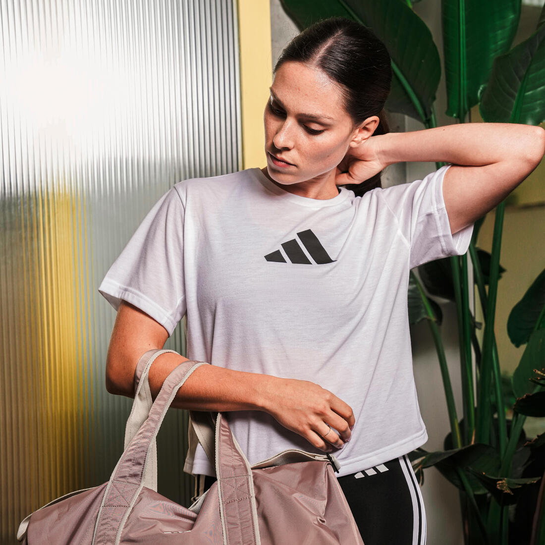 T-shirt imprimé logo femme