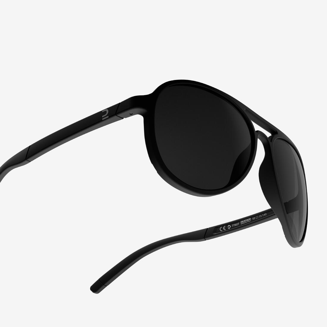 Lunettes de soleil randonnée - MH120A - adulte - catégorie 3 noires