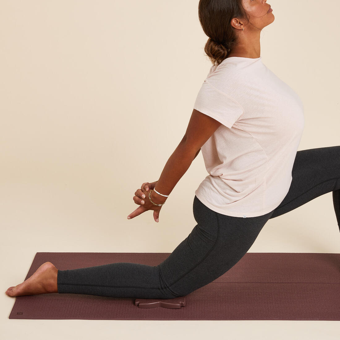 PAD / SUPPORT DE YOGA POUR GENOUX ET POIGNETS ACAJOU